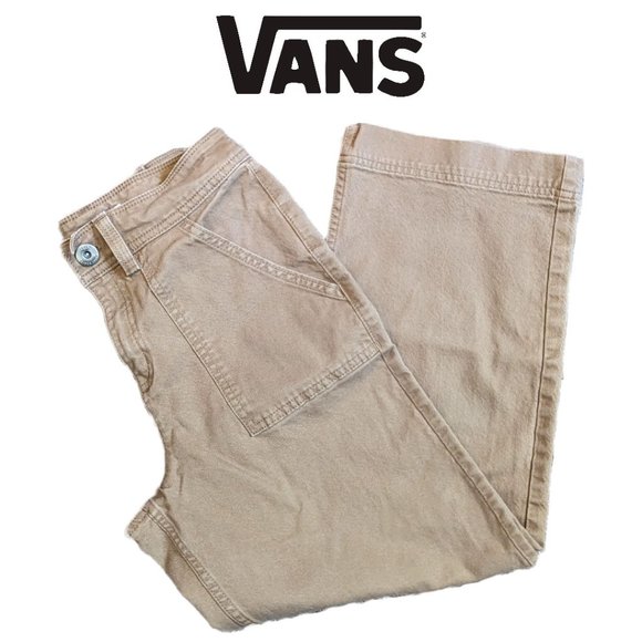 Vans Pants - VANS Khaki Wide Leg Skater Pants (Women's Size 24)